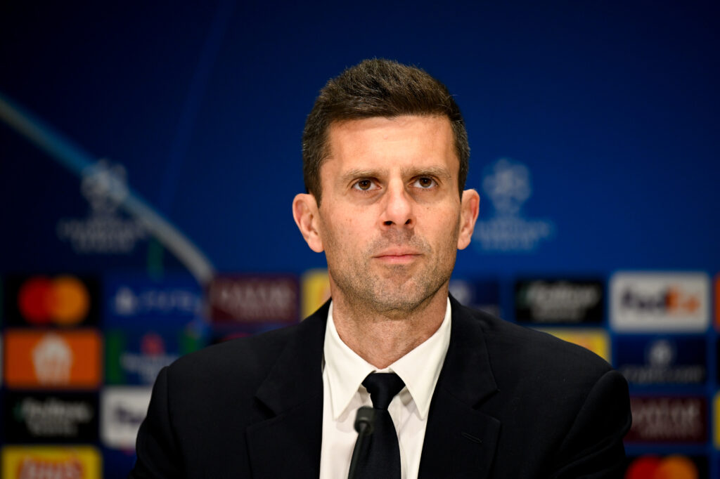 Juventus Press Conference &amp; Walk Around - UEFA Champions League 2024/25 League Knockout Play-off Second Leg