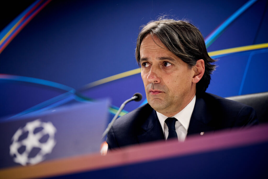 FC Internazionale Milano Press Conference - UEFA Champions League 2024/25 Round of 16 First Leg