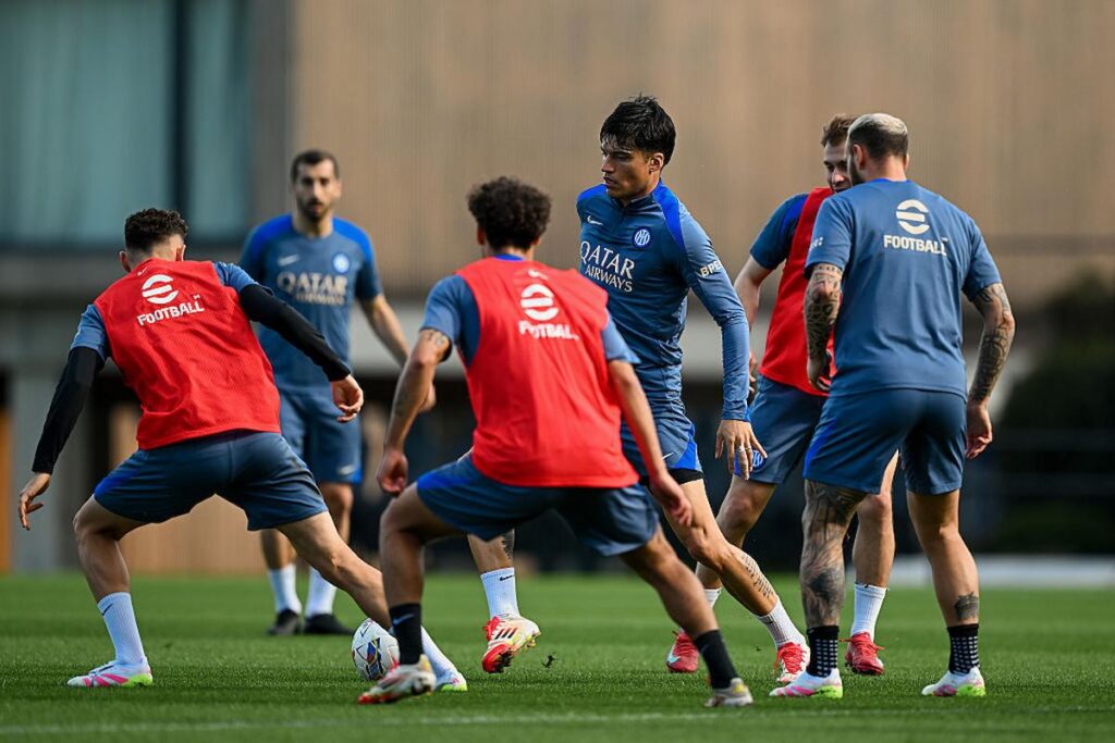 inter allenamento pinetina