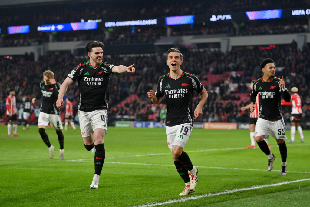 PSV Eindhoven v Arsenal FC - UEFA Champions League 2024/25 Round of 16 First Leg