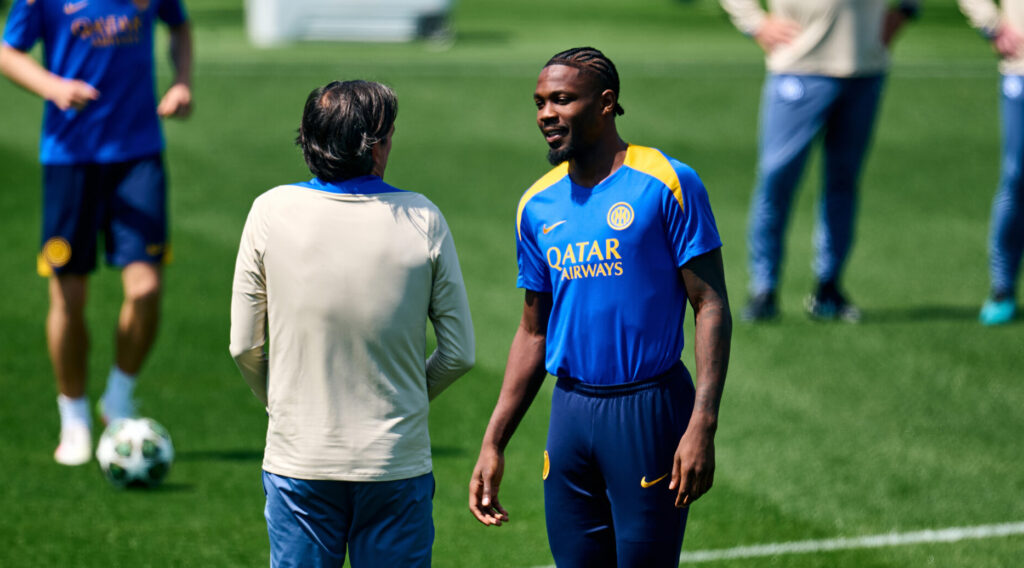FC Internazionale Milano Training Session And Press Conference - UEFA Champions League 2024/25 Semi Final First Leg