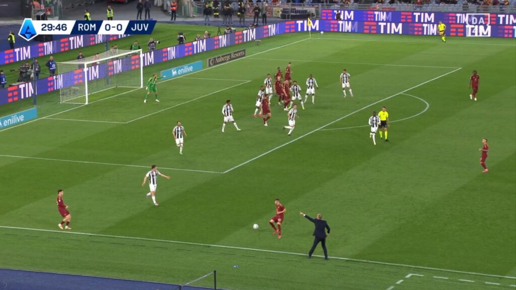 Roma Juventus area tecnica