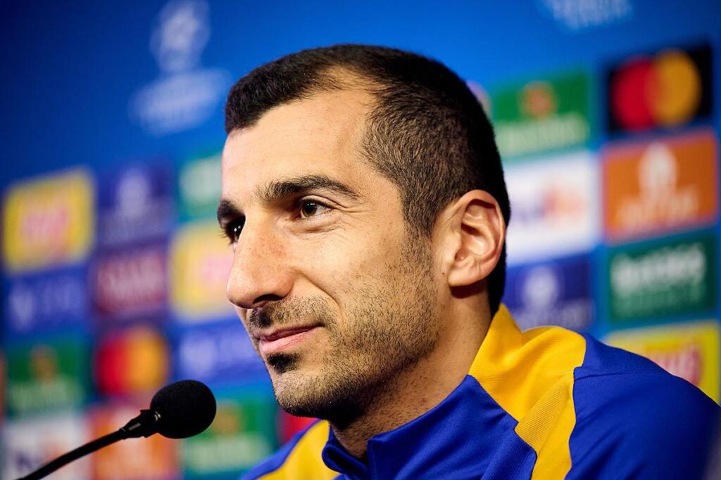 mkhitaryan conferenza stampa inter bayern