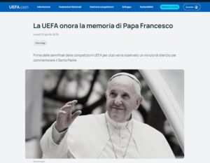 uefa onora francesco