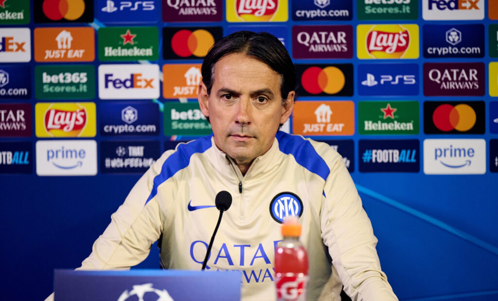 FC Internazionale Milano Training Session And Press Conference - UEFA Champions League 2024/25 Quarter Final Second Leg