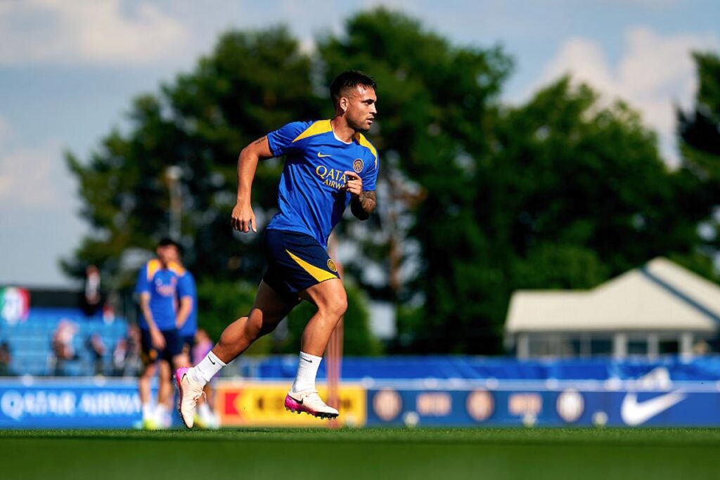lautaro allenamento champions