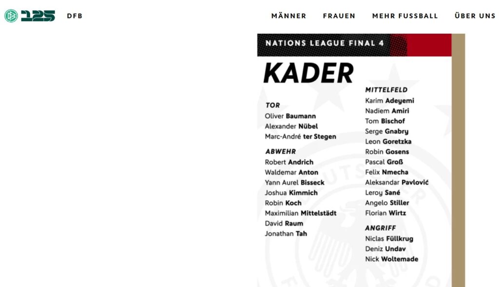 convocati germania nations league