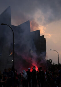 Paris Saint-Germain Fans Watch The UEFA Champions League Final