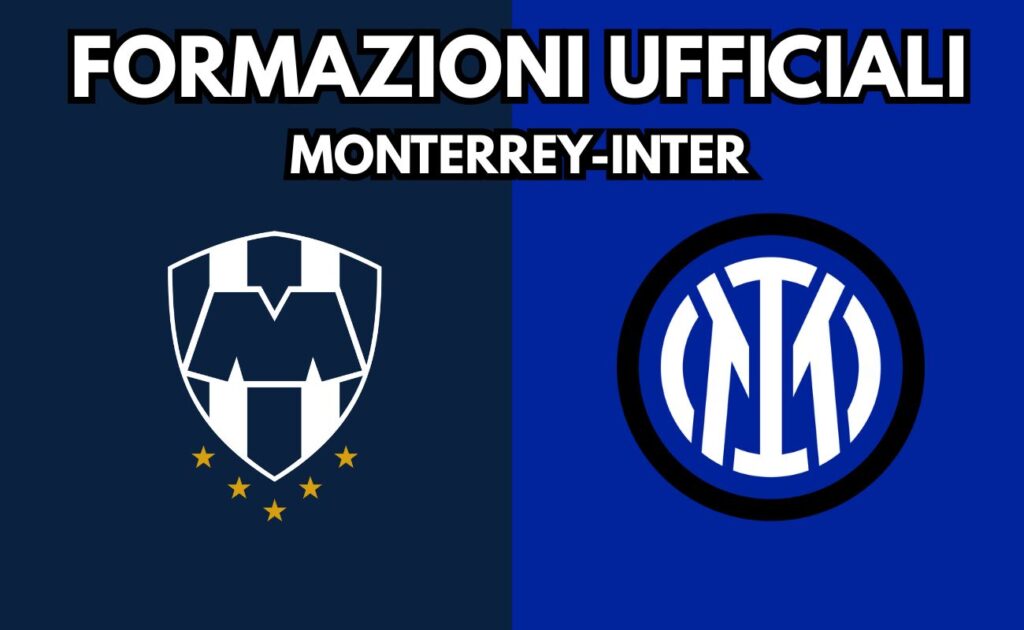 Monterrey Inter formazioni ufficiali
