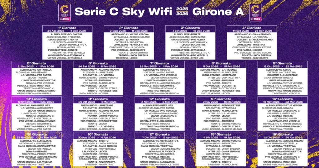 Calendario Serie C