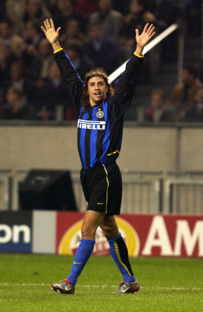 Hernan Crespo of Inter Milan