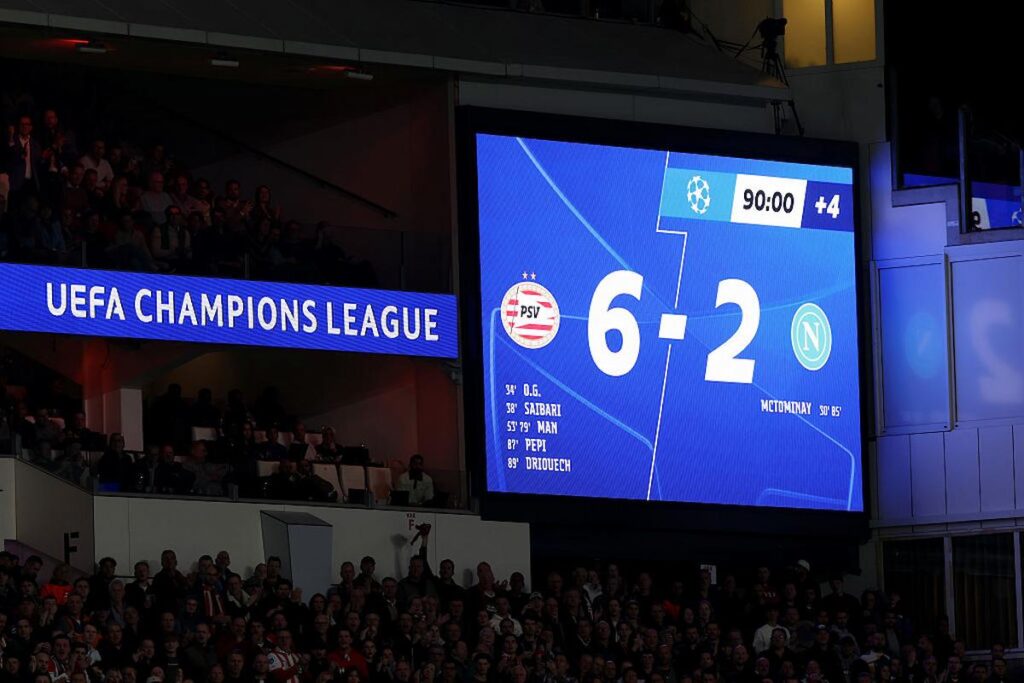 psv napoli risultato finale