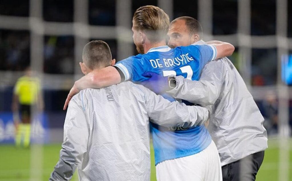 de bruyne infortunio napoli inter
