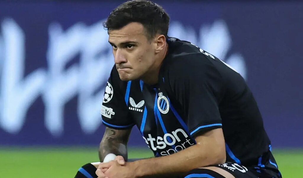 Club Brugge's Serbian midfielder #25 Aleksandar Stankovic