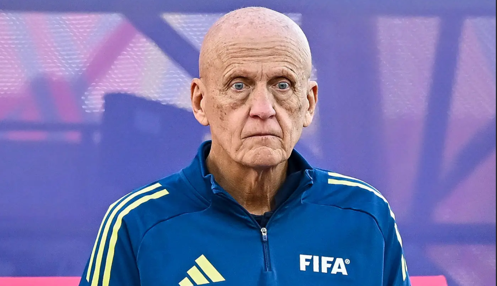 Pierluigi Collina looks on during the FIFA U-17 World Cup Qatar 2025
