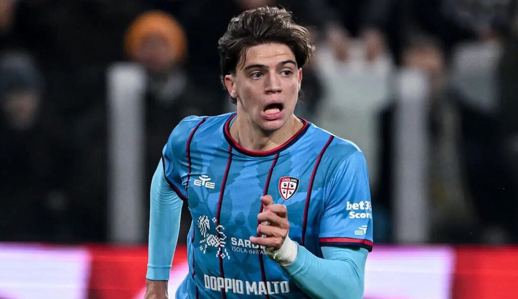 Marco Palestra of Cagliari in action during the Serie A match between Juventus FC and Cagliari