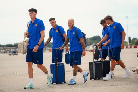 inter in partenza per la germania