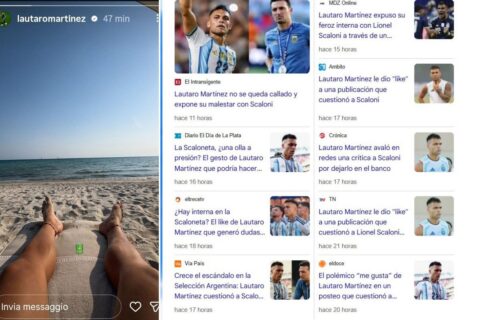 lautaro martinez like scatena media argentini