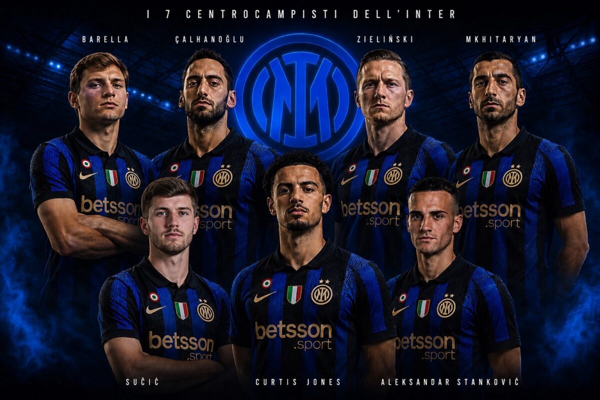 7 centrocampisti inter