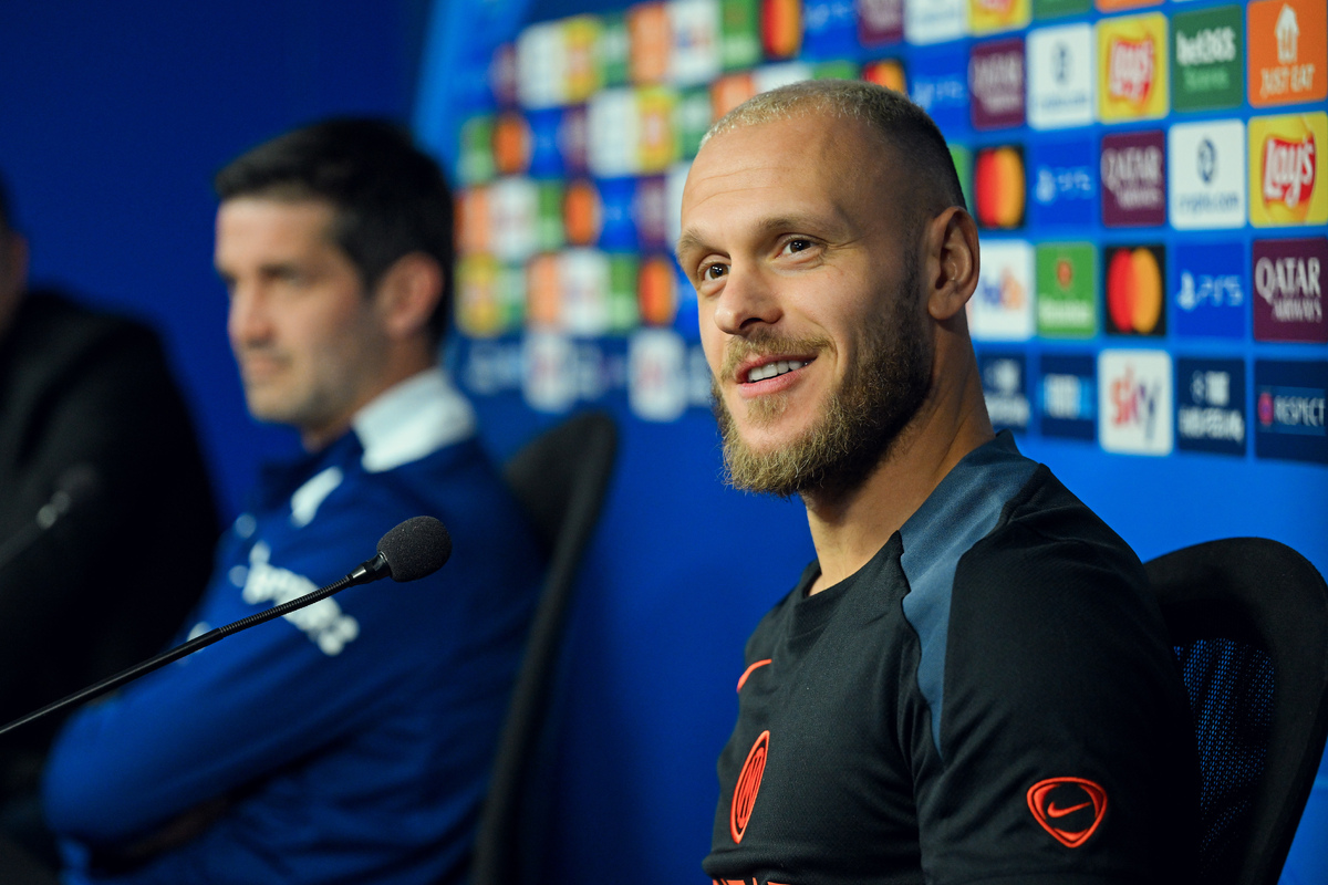 FC Internazionale Milano Training Session And Press Conference - UEFA Champions League 2025/26 League Knockout Play-off Second Leg