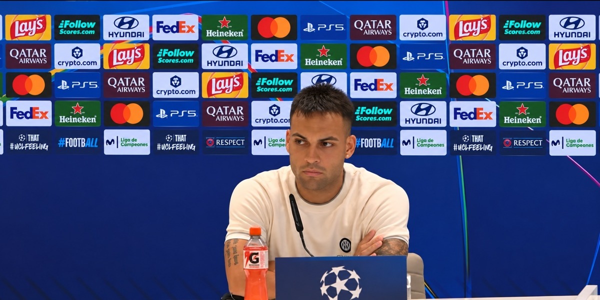 Lautaro Martinez in conferenza stampa