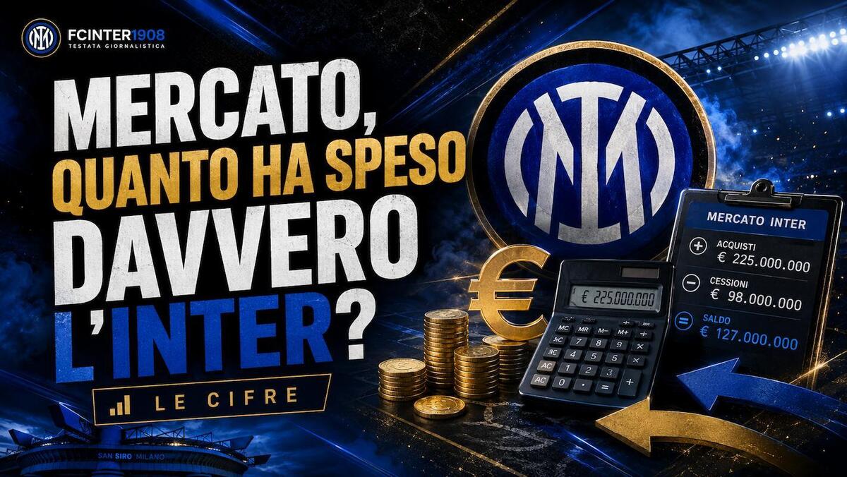 Mercato, quanto ha speso davvero l'Inter