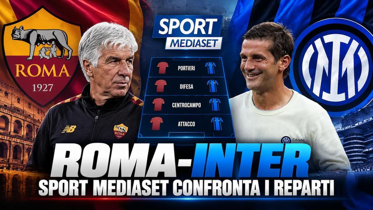 Roma-Inter, Mediaset confronta i reparti