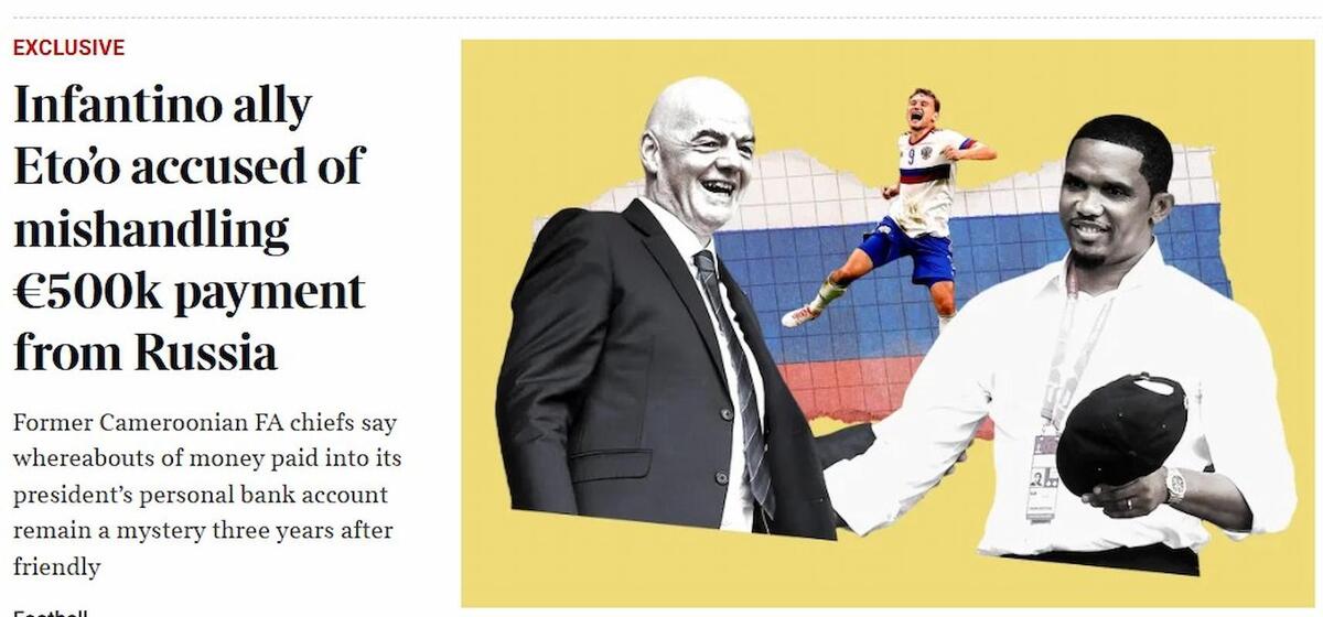 etoo articolo times