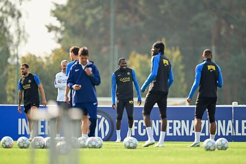 inter allenamento pre bruges