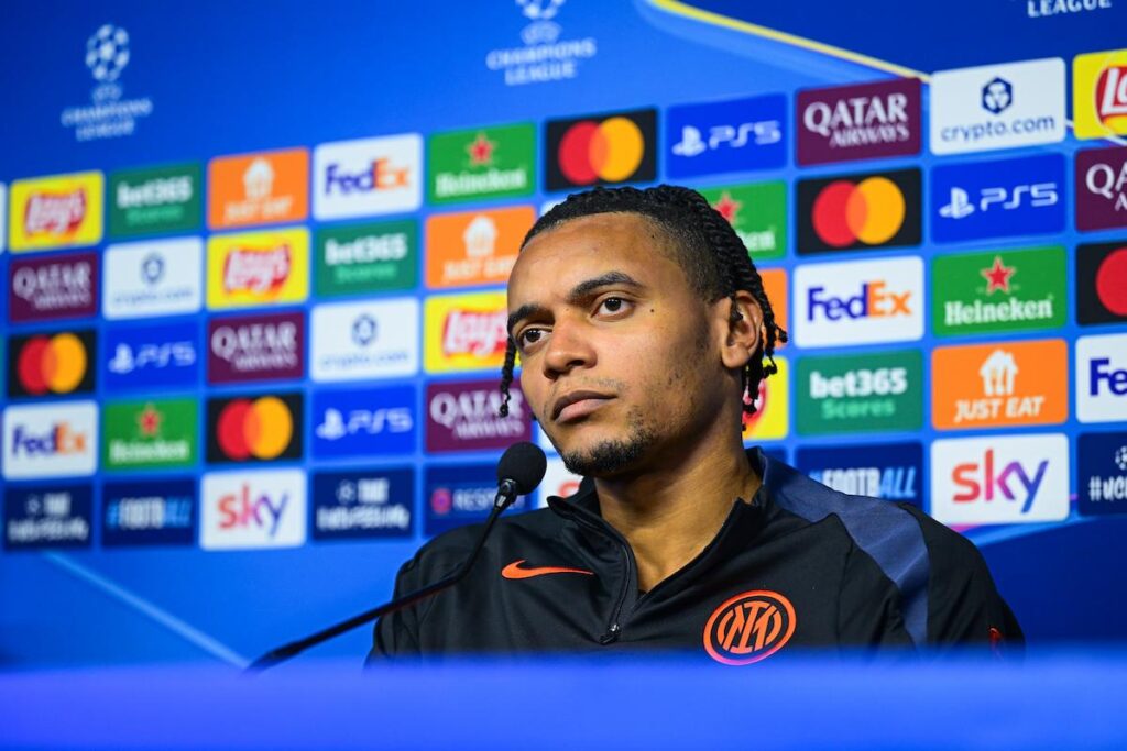 Manuel Akanji of FC Internazionale attends during the FC Internazionale press conference