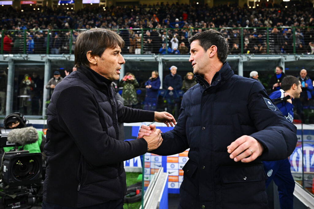 Chivu Conte FC Internazionale v SSC Napoli - Serie A