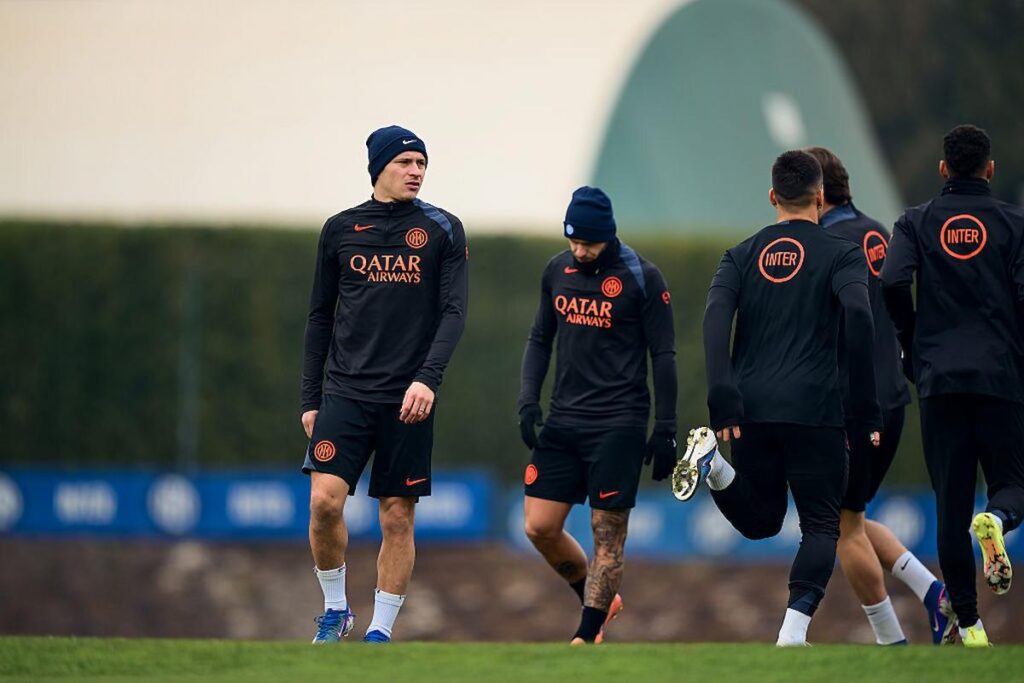 barella champions allenamento