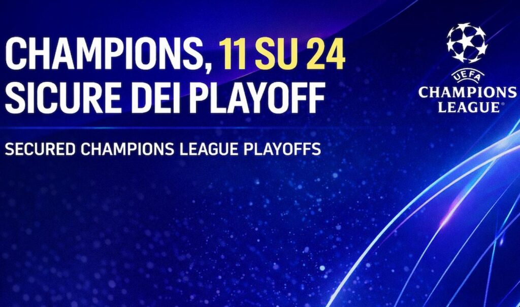 Champions, 11 squadre sicure dei playoff