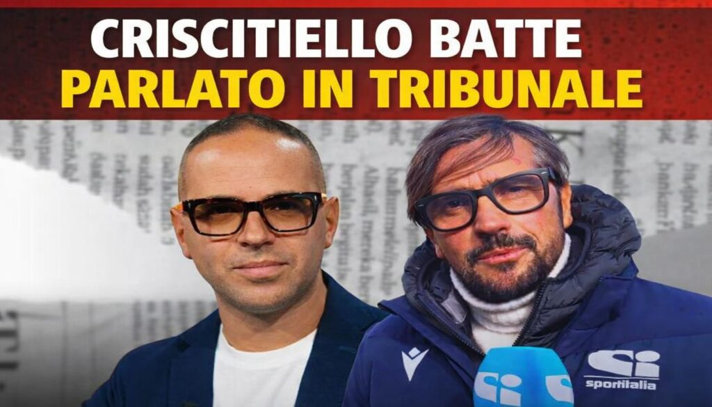 CRISCITIELLO BATTE PARLATO IN TRIBUNALE