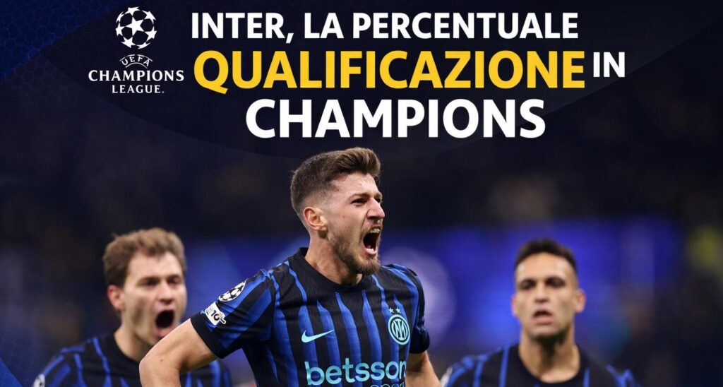 INTER, LA PERCENTUALE DI QUALIFICAZIONE IN CHAMPIONS