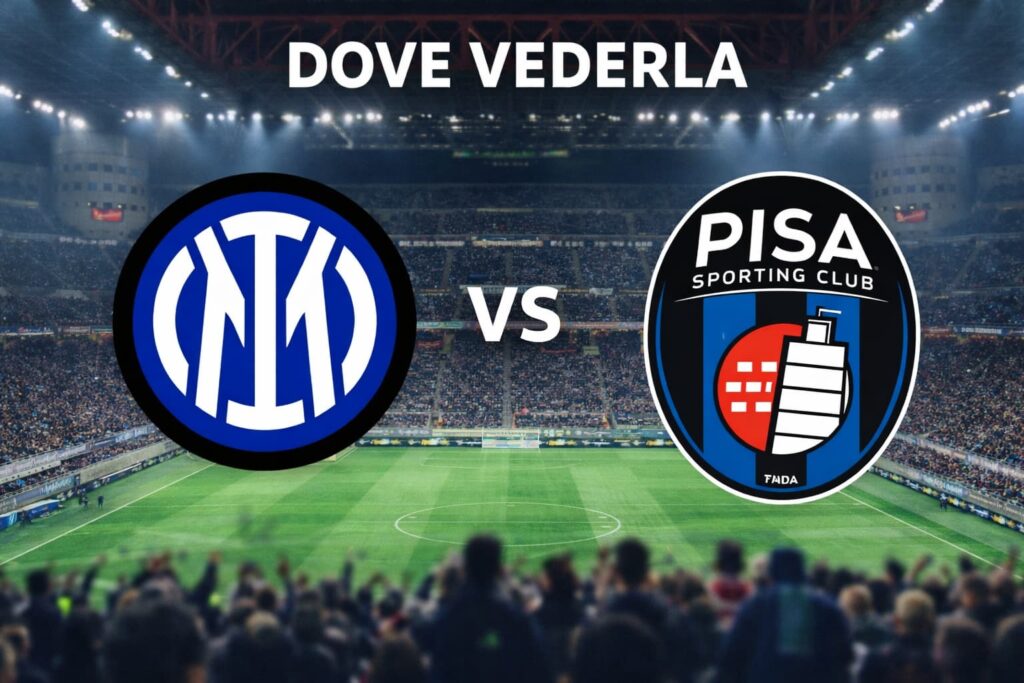 Inter-Pisa dove vederla