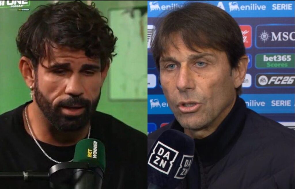 Diego Costa contro Conte
