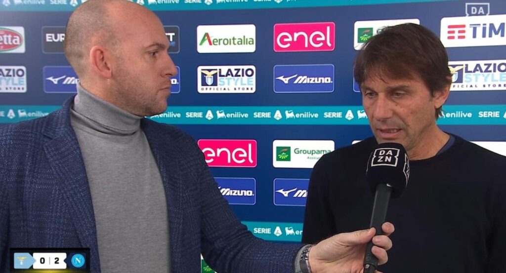 conte lazio napoli dazn (1)