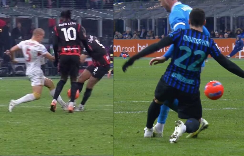 Rigori Milan e Inter