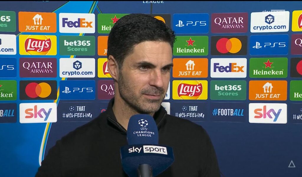 ARTETA SKY INTER ARSENAL