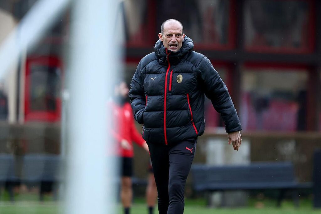 allegri milan allenamento