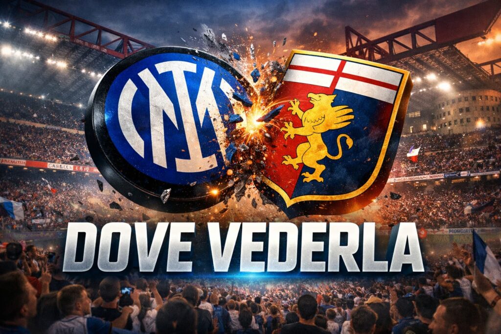 Inter Genoa dove vederla