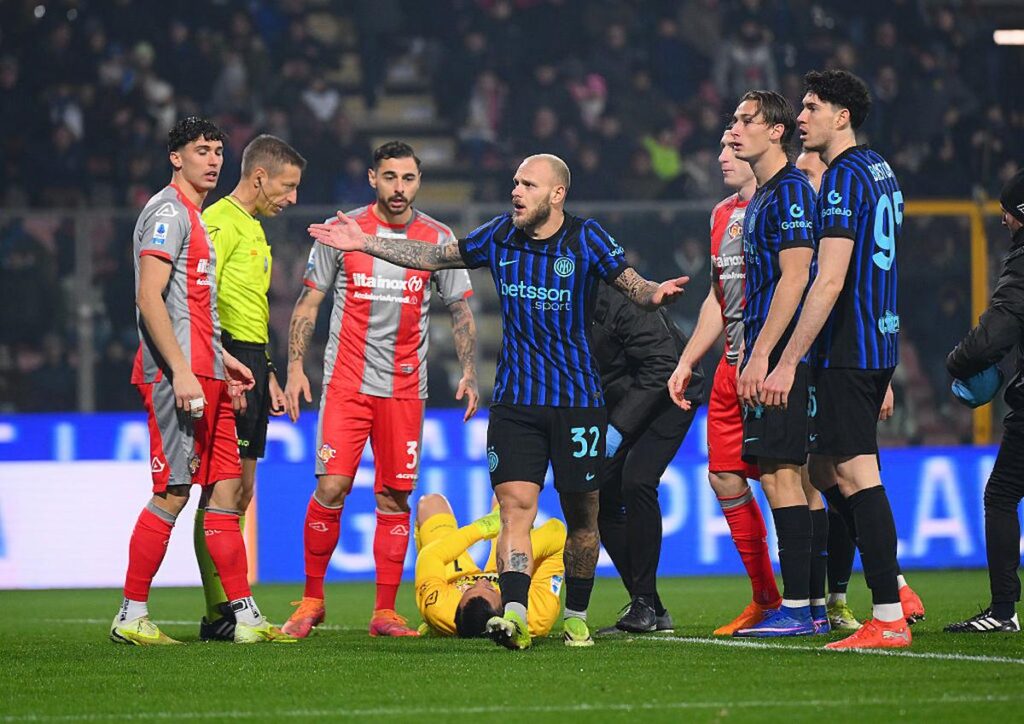 dimarco contrariato episodio petardo cremona audero
