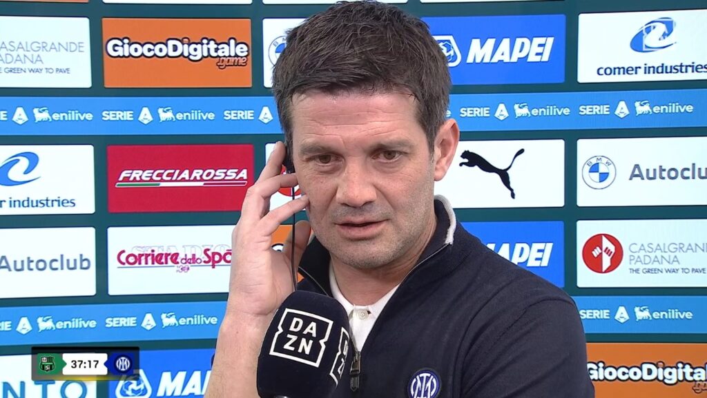 chivu dazn pre sassuolo inter