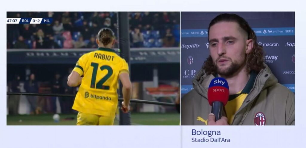 rabiot milan bologna sky