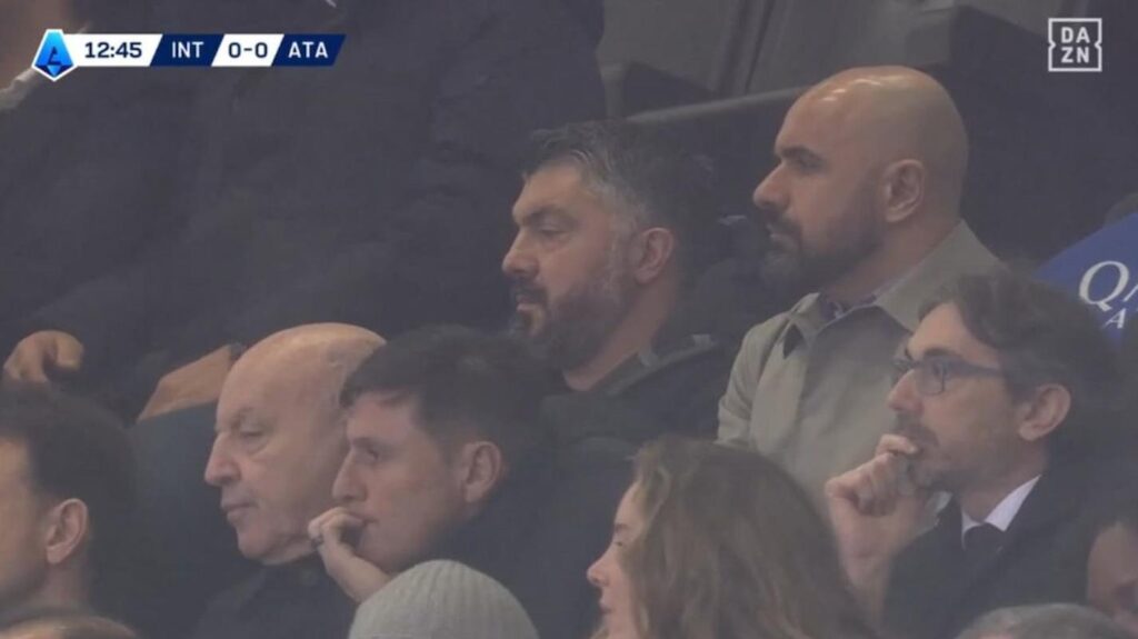gattuso con marotta e zanetti inter atalanta (1)