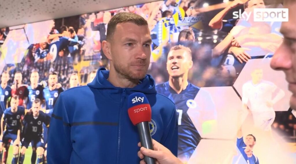 dzeko bosnia italia sky
