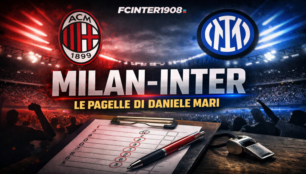 Le pagelle di Daniele Mari, direttore di Fcinter1908, su Milan-Inter