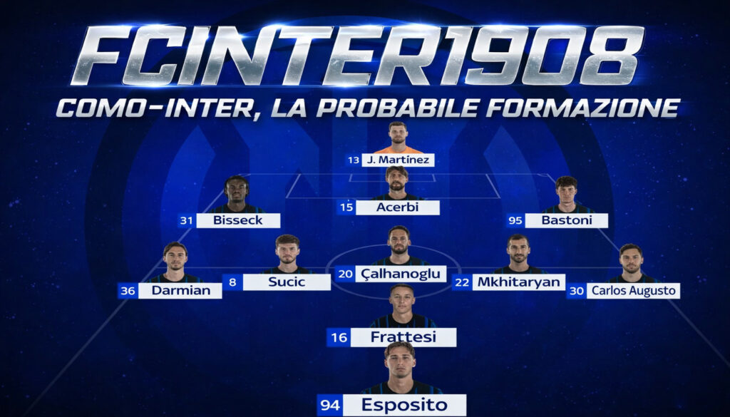 Como-Inter, probabili formazioni