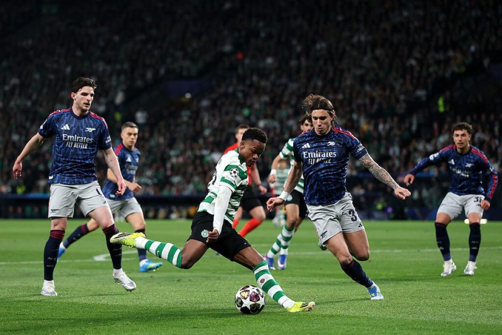 calafiori arsenal sporting champions
